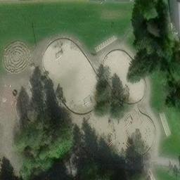 Sand Volleyball Court — aerial view