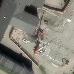 Sand Volleyball Court — aerial view