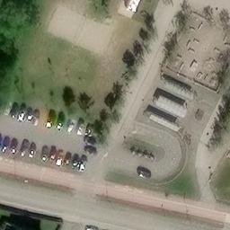 Sand Volleyball Court — aerial view