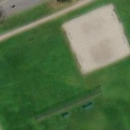 Sand Volleyball Court — aerial view