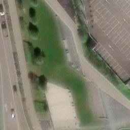 Sand Volleyball Court — aerial view