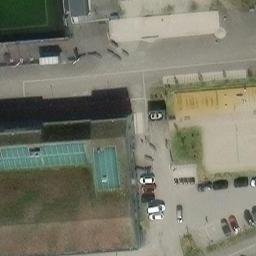 Sand Volleyball Court — aerial view