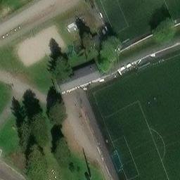 Sand Volleyball Court — aerial view