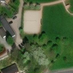 Sand Volleyball Court — aerial view