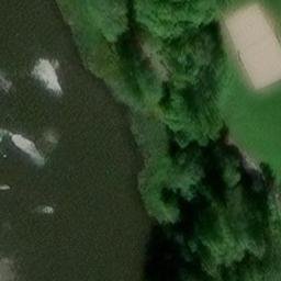 Sand Volleyball Court — aerial view