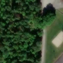 Sand Volleyball Court — aerial view