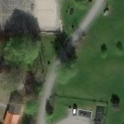 Sand Volleyball Court — aerial view