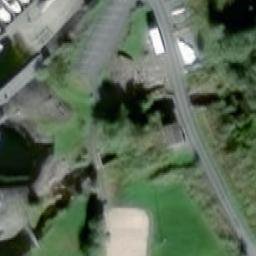 Sand Volleyball Court — aerial view