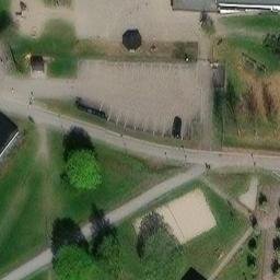Sand Volleyball Court — aerial view