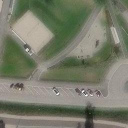 Sand Volleyball Court — aerial view