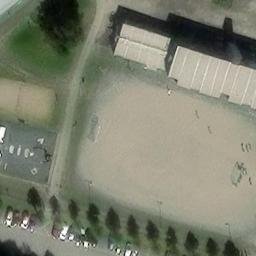 Sand Volleyball Court — aerial view