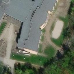 Sand Volleyball Court — aerial view