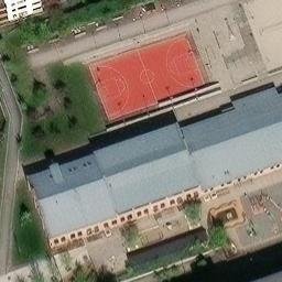 Sand Volleyball Court — aerial view