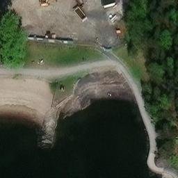 Sand Volleyball Court — aerial view