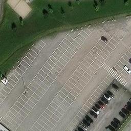 Sand Volleyball Court — aerial view
