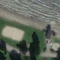 Sand Volleyball Court — aerial view