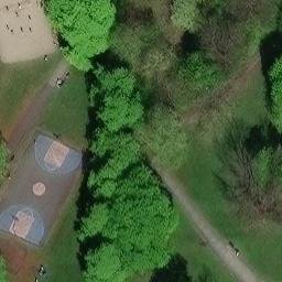 Sand Volleyball Court — aerial view