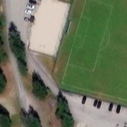 Sand Volleyball Court — aerial view