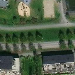 Sand Volleyball Court — aerial view