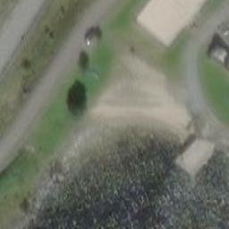 Sand Volleyball Court — aerial view