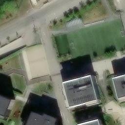 Sand Volleyball Court — aerial view