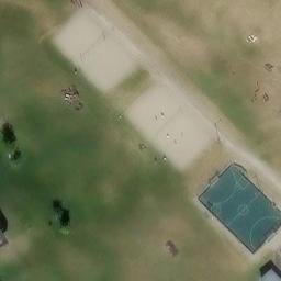 Sand Volleyball Court — aerial view
