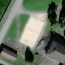 Sand Volleyball Court — aerial view