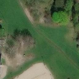 Sand Volleyball Court — aerial view