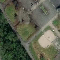 Sand Volleyball Court — aerial view