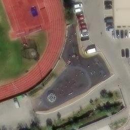 Sand Volleyball Court — aerial view