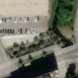 Sand Volleyball Court — aerial view