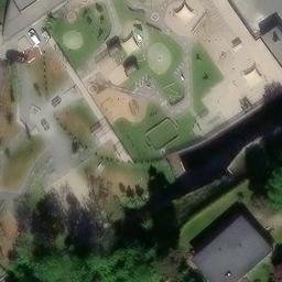 Sand Volleyball Court — aerial view