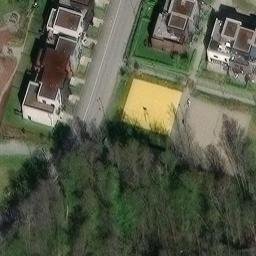 Sand Volleyball Court — aerial view