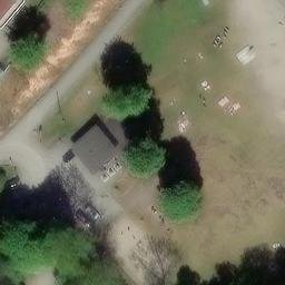 Sand Volleyball Court — aerial view