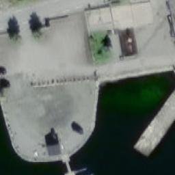 Sand Volleyball Court — aerial view