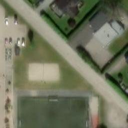 Sand Volleyball Court — aerial view