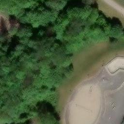 Sand Volleyball Court — aerial view