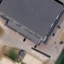 Sand Volleyball Court — aerial view