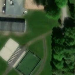 Sand Volleyball Court — aerial view