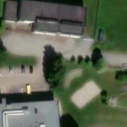 Sand Volleyball Court — aerial view