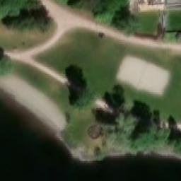 Sand Volleyball Court — aerial view