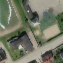 Sand Volleyball Court — aerial view