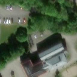 Sand Volleyball Court — aerial view