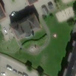 Sand Volleyball Court — aerial view