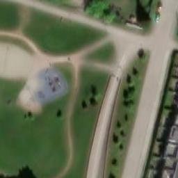 Sand Volleyball Court — aerial view