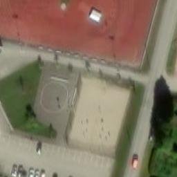 Sand Volleyball Court — aerial view