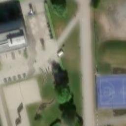Sand Volleyball Court — aerial view