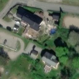 Sand Volleyball Court — aerial view