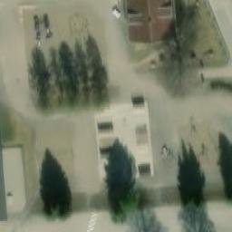 Sand Volleyball Court — aerial view