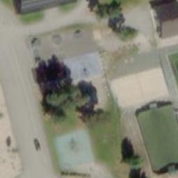Sand Volleyball Court — aerial view